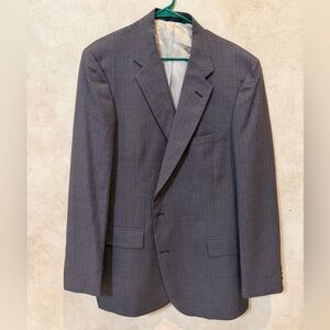 Vintage Allyn St George Men's Gray Pinstripe Suit Blazer 44 long